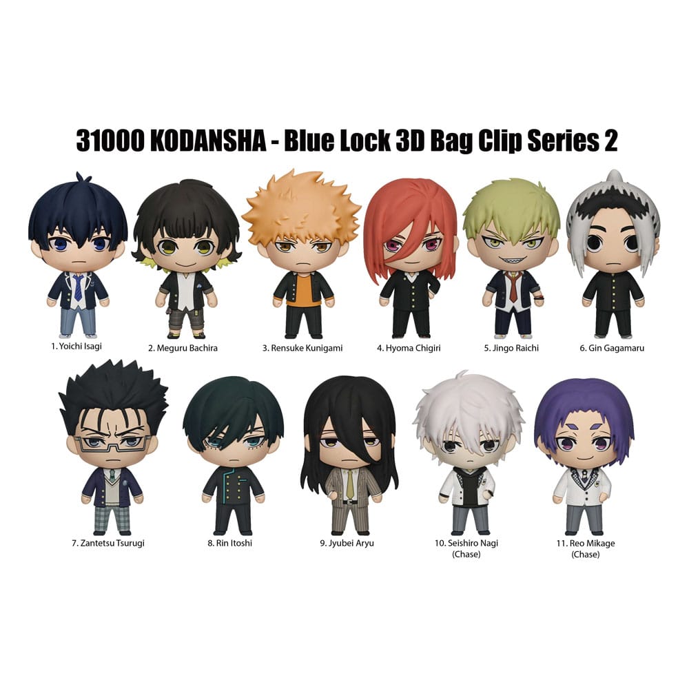 Blue Lock 3D PVC-Taschenanhänger Serie 2