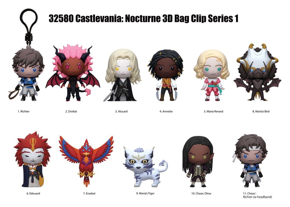 Castlevania Nocturne 3D PVC-Taschenanhänger Serie 1 (Blind Bag)