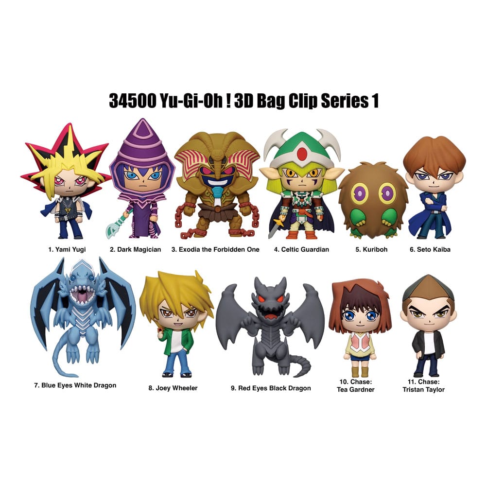 Yu-Gi-Oh 3D PVC-Taschenanhänger Series 1