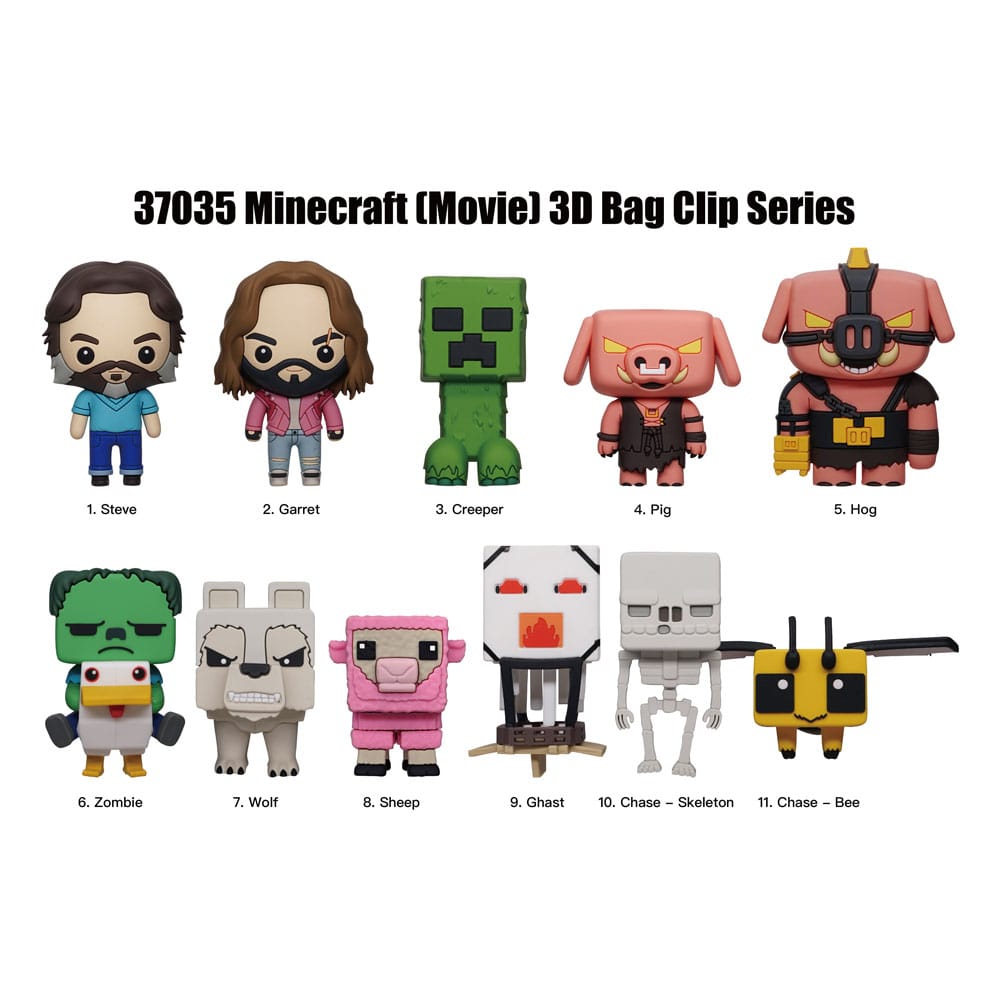 Minecraft 3D PVC-Taschenanhänger Serie 1 (Blind Bag)