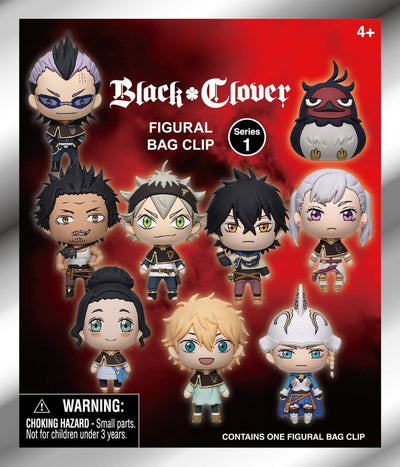Black Clover 3D Foam Bag Clips Serie 1 Display (24)