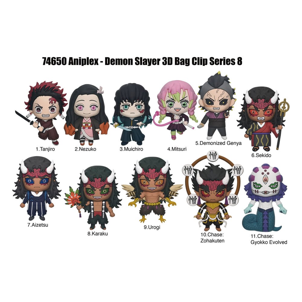 Demon Slayer Season 3 3D PVC-Taschenanhänger Serie 8 (Blind Bag)