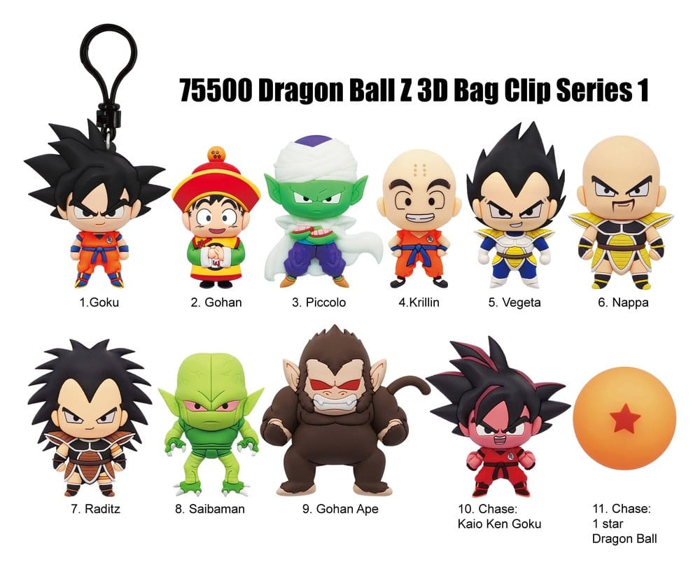 Dragon Ball Z 3D Schaumstoff-Taschenanhänger Serie 1 (Blind Bag)