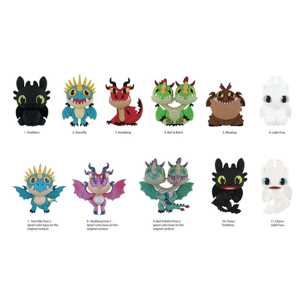 Drachenzähmen leicht gemacht 3D PVC-Taschenanhänger Series 1 (Blind Bag)