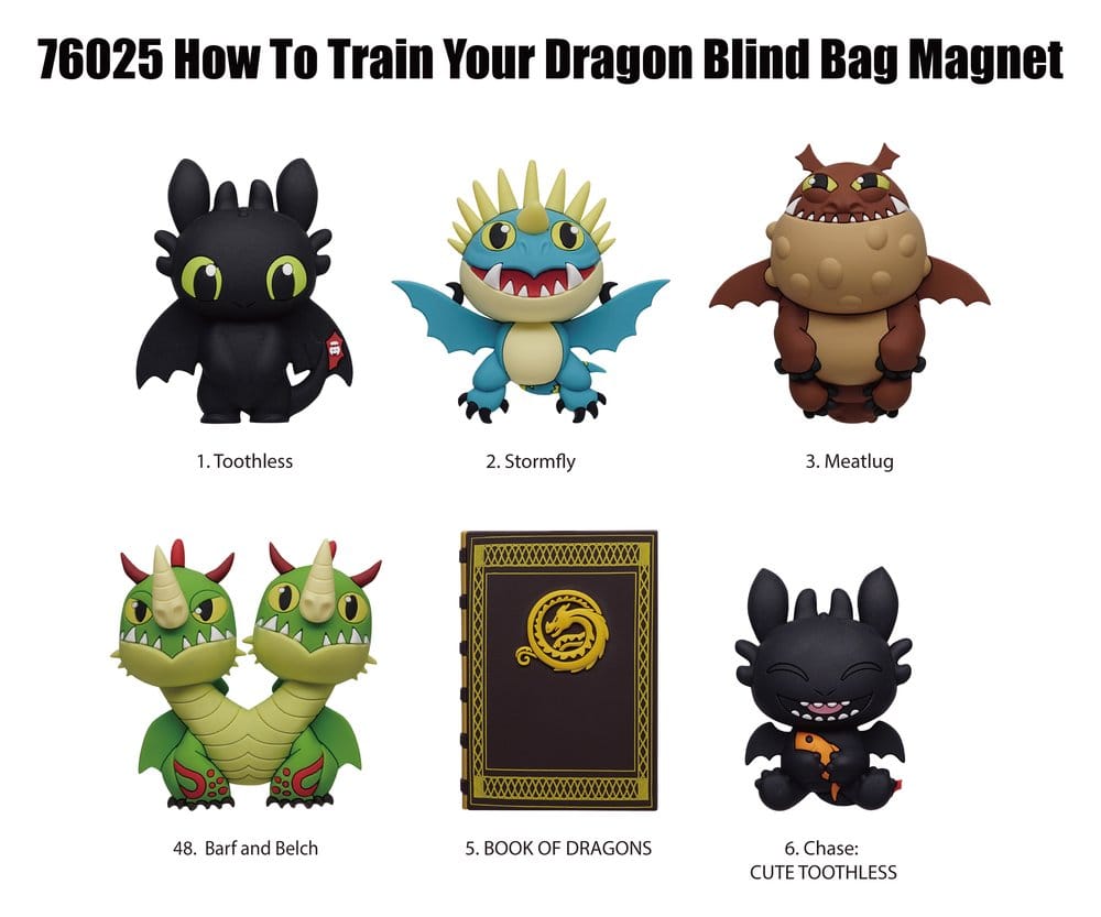 Drachenzähmen leicht gemacht Magnete Blind Pack Series 1 (Blind Bag)