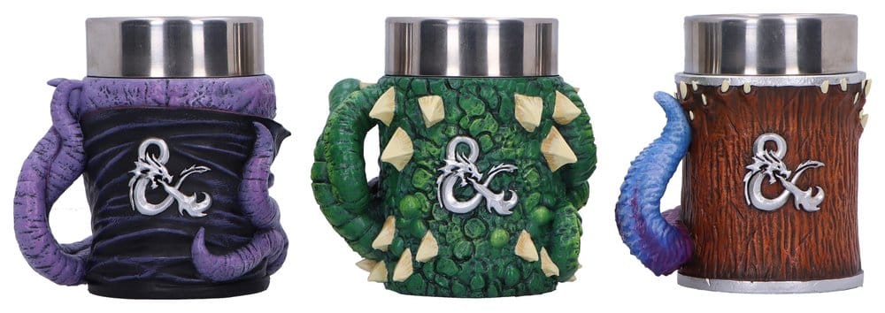 Dungeons & Dragons Set of 3 Mini Tankards Mini Monster 9 cm 