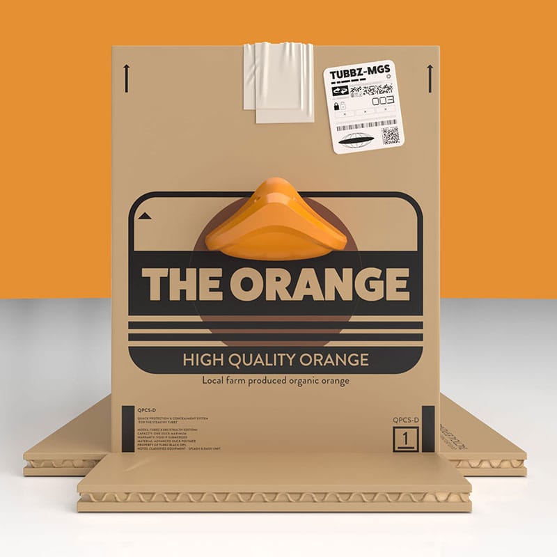 Metal Gear Solid Tubbz PVC Figure: The Orange Box Boxed Edition, 10 cm