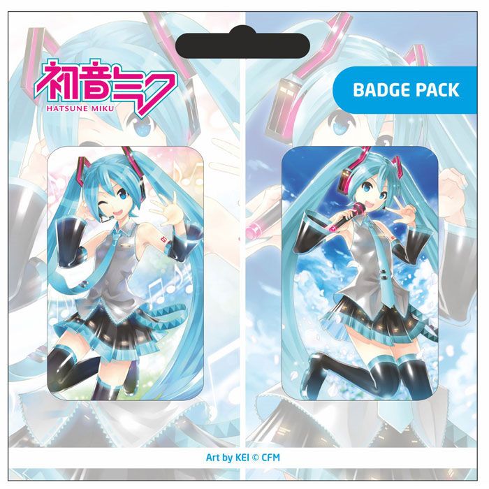 Hatsune Miku Pinback Button 2-Pack Set A