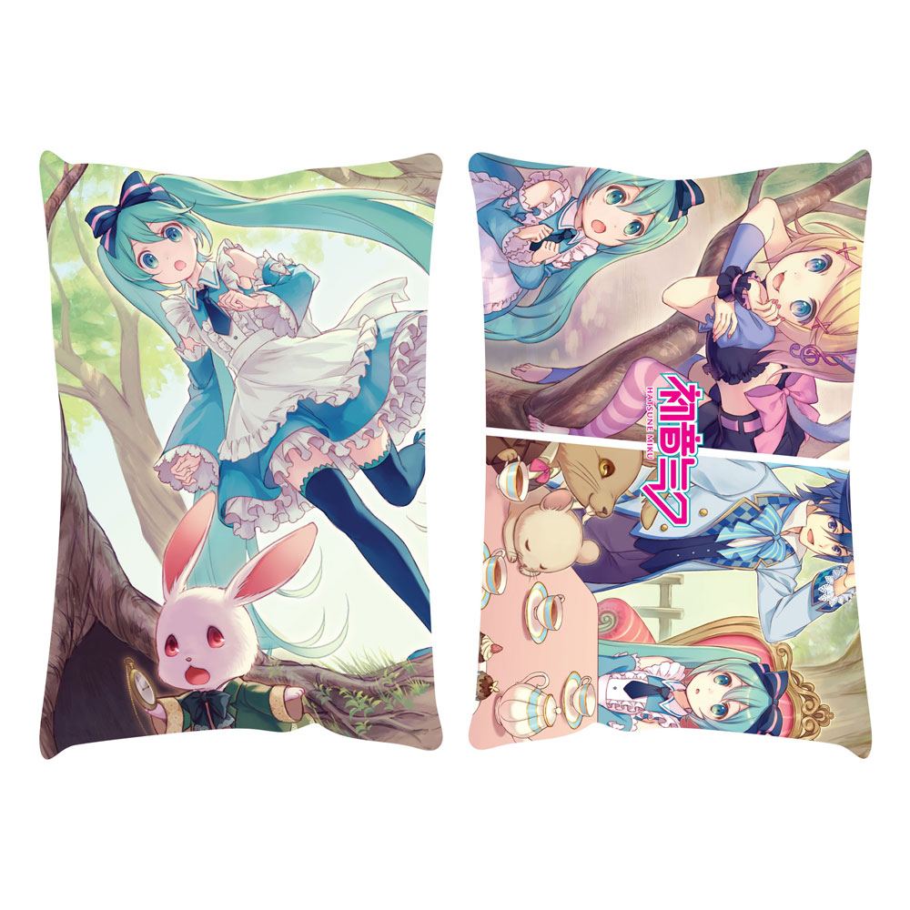 Hatsune Miku Cushion Miku in Wonderland 50 x 35 cm