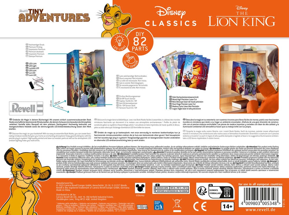 Disney Tiny Adventures Book Nook Mini-Diorama Der König der Löwen 23 cm