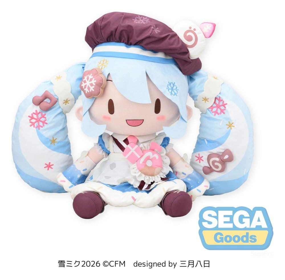 Character Vocal Series 01: Hatsune Miku Fuwa Petit Plush Doll Snow Miku 2026 Dodeka Jumbo 50 cm