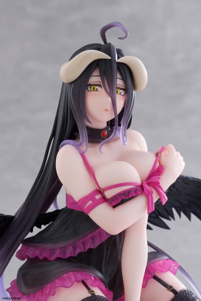 Overlord Desktop Cute PVC Figur Albedo (Negligee ver.) 13 cm