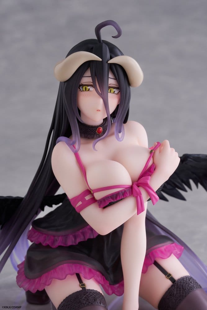 Overlord Desktop Cute PVC Figur Albedo (Negligee ver.) 13 cm
