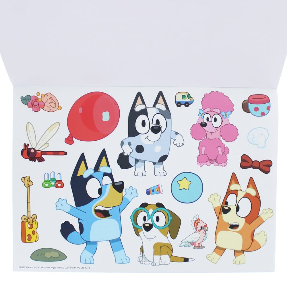 Bluey Malbuch A4 & Sticker Set