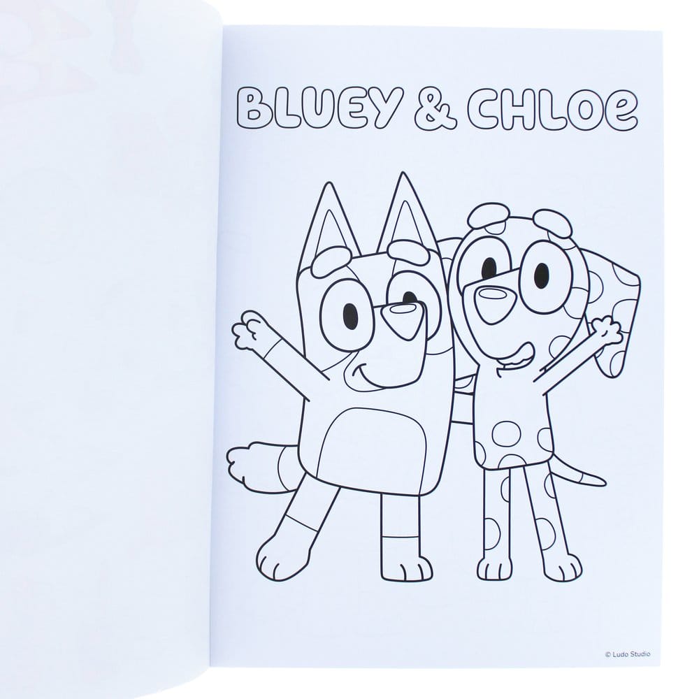 Bluey Malbuch A4 & Sticker Set