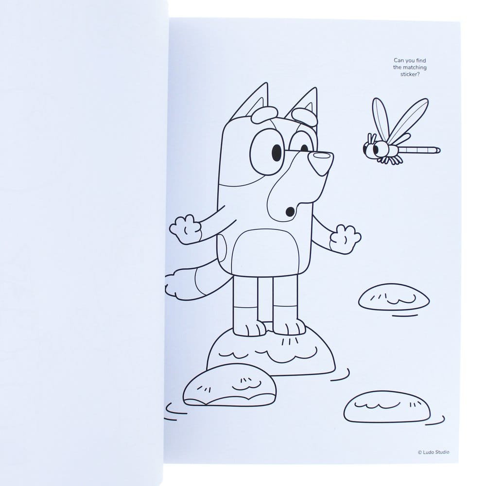 Bluey Malbuch A4 & Sticker Set