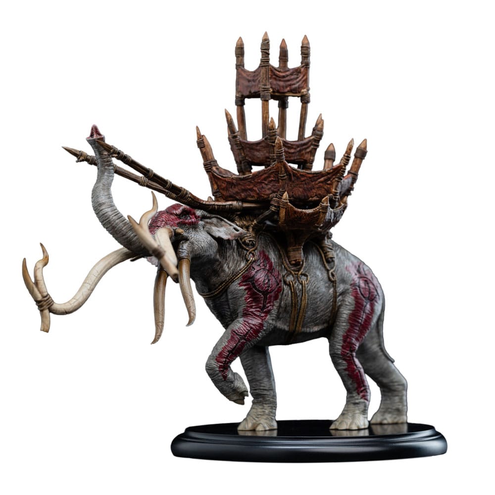 Lord of the Rings Mini Statue Mumak in Battle 17 cm