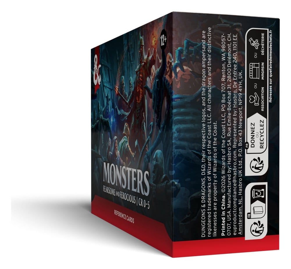 Dungeons & Dragons RPG Referenzkarten: Monster (Furchterregend und Wild) (EN)
