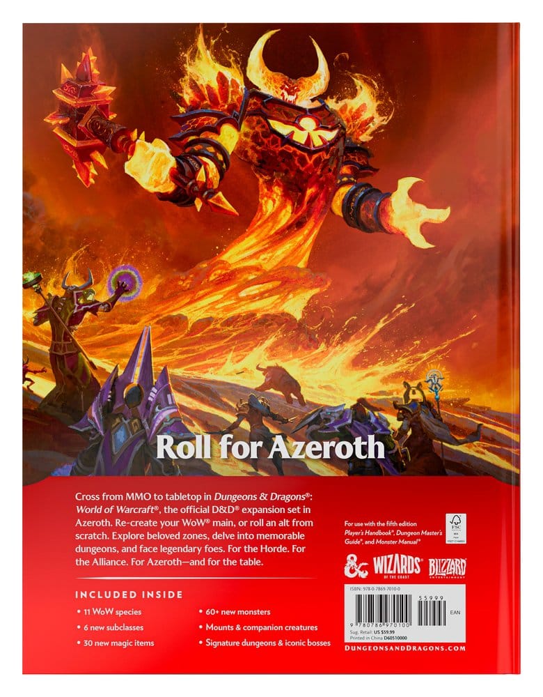 Dungeons & Dragons RPG World of Warcraft Book (EN)