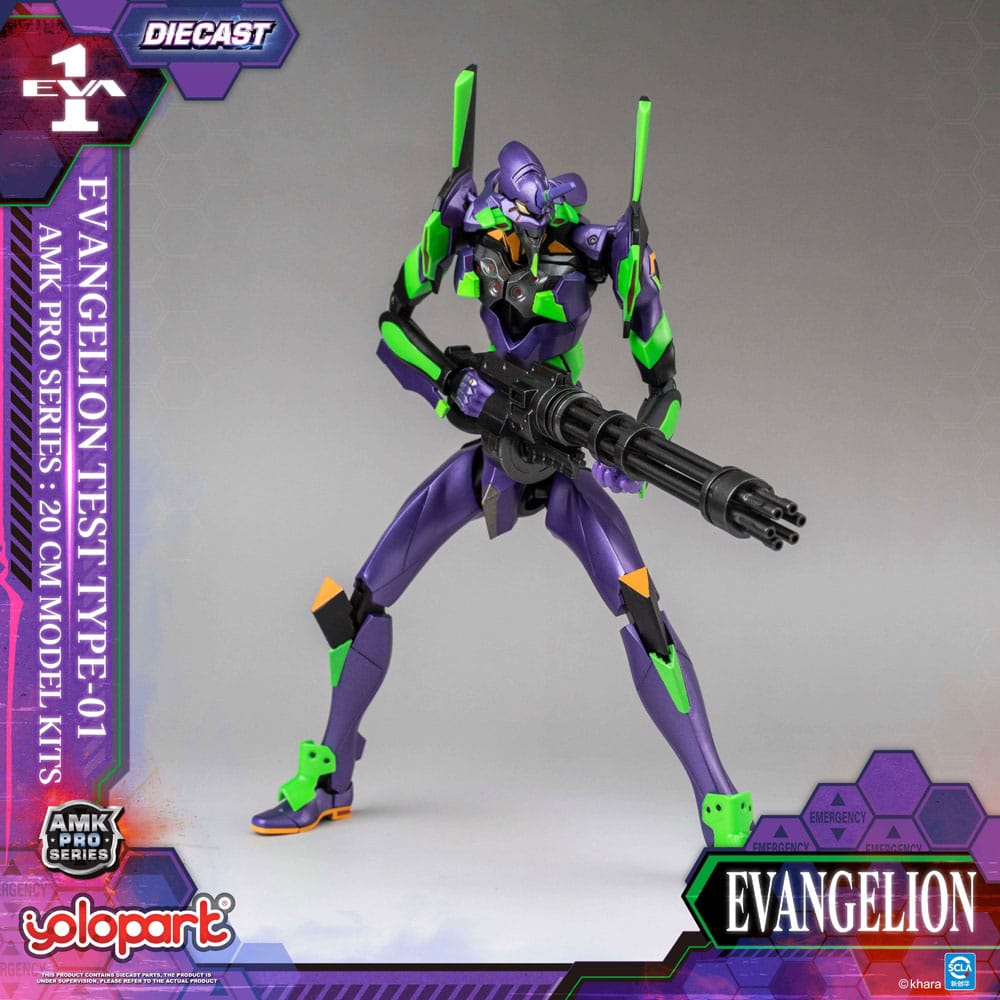 Neon Genesis Evangelion AMK Pro Series Plastic Model Kit Eva-01 Test Type 20 cm    