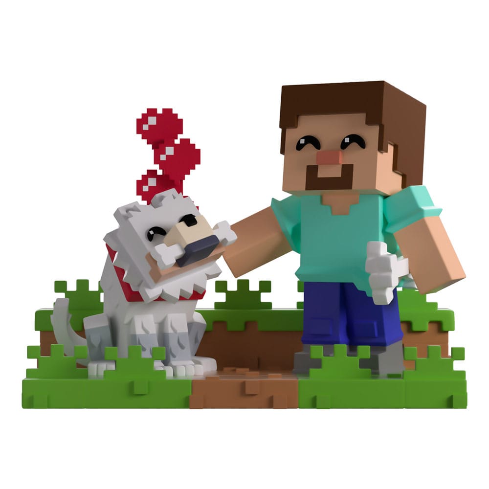 Minecraft Vinyl Figure: Taming a Wolf, 10 cm
