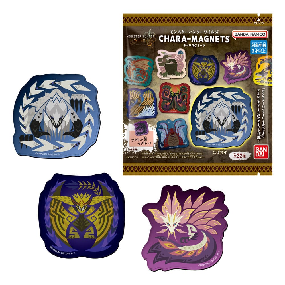 Monster Hunter Wilds Magnet 5 cm Chara Magnet Blind Bag