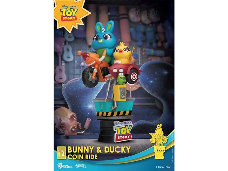 Disney Coin Ride Series D-Stage PVC Diorama Bunny & Ducky 16 cm