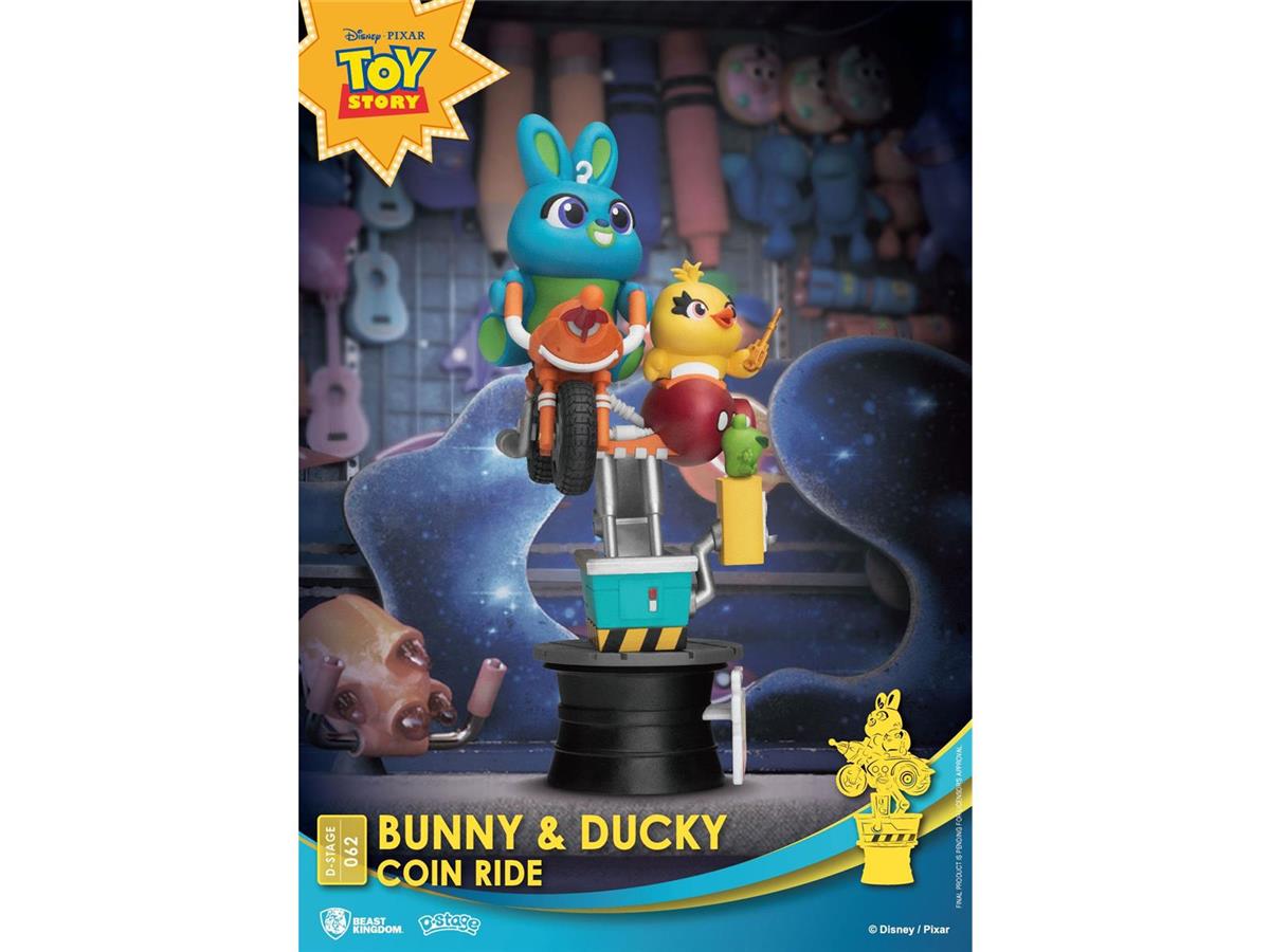 Disney Coin Ride Series D-Stage PVC Diorama Bunny & Ducky 16 cm