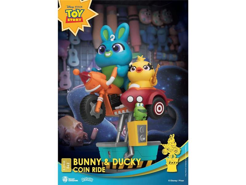 Disney Coin Ride Series D-Stage PVC Diorama Bunny & Ducky 16 cm