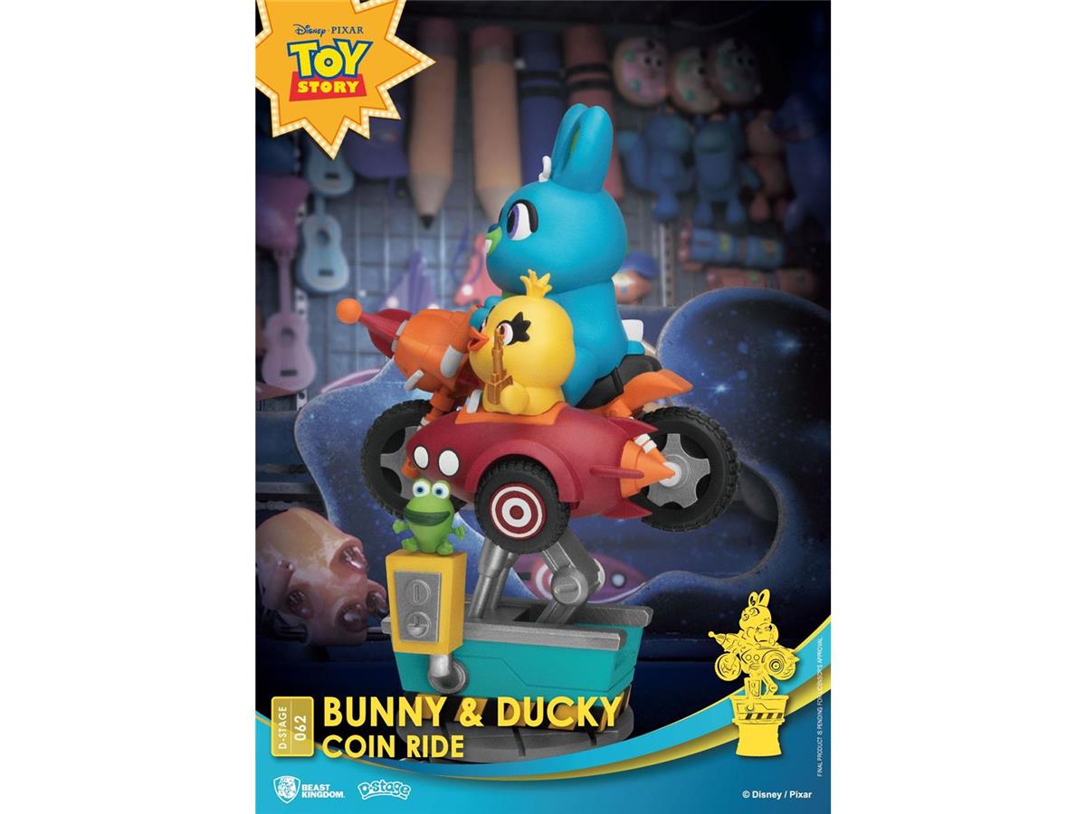 Disney Coin Ride Series D-Stage PVC Diorama Bunny & Ducky 16 cm