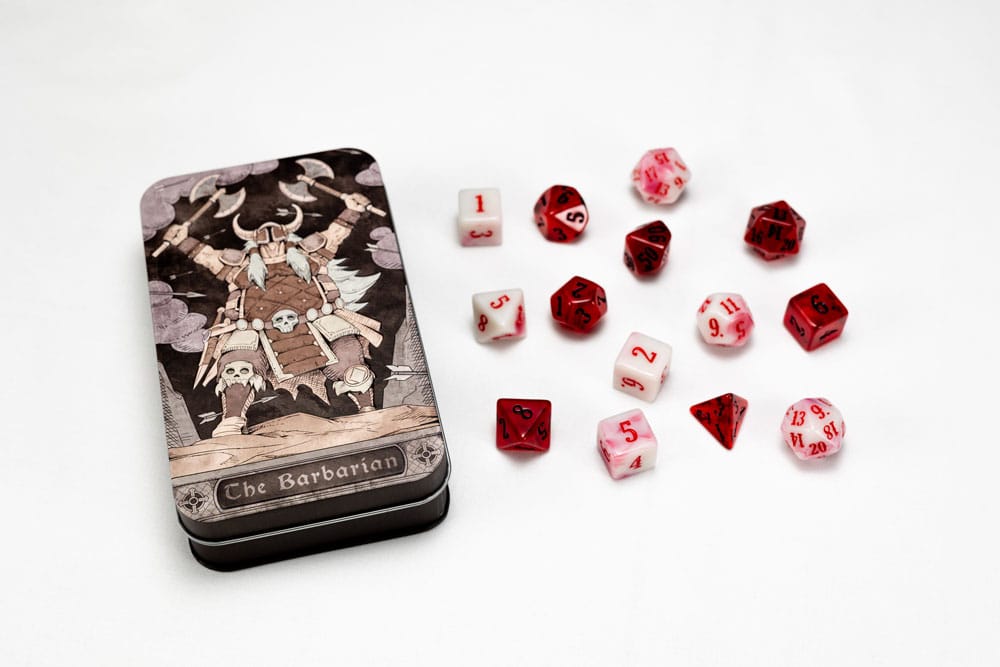 Character Class Classic RPG Dice Set Barbarian (13)    
