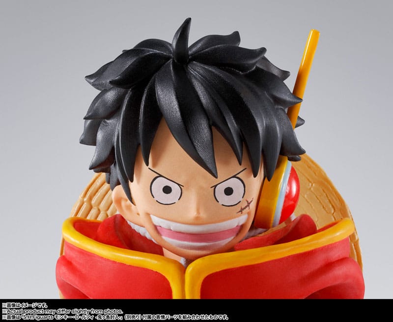 One Piece S.H.Figuarts Actionfigur Monkey D. Ruffy Future Island Egghead 15 cm
