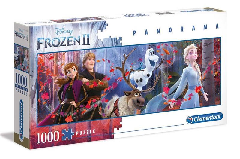 Frozen II Panorama Jigsaw Puzzle Cast (1.000 pieces)
