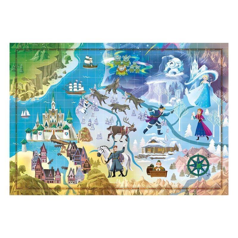 Disney Story Maps Jigsaw Puzzle Frozen (1.000 Pieces)