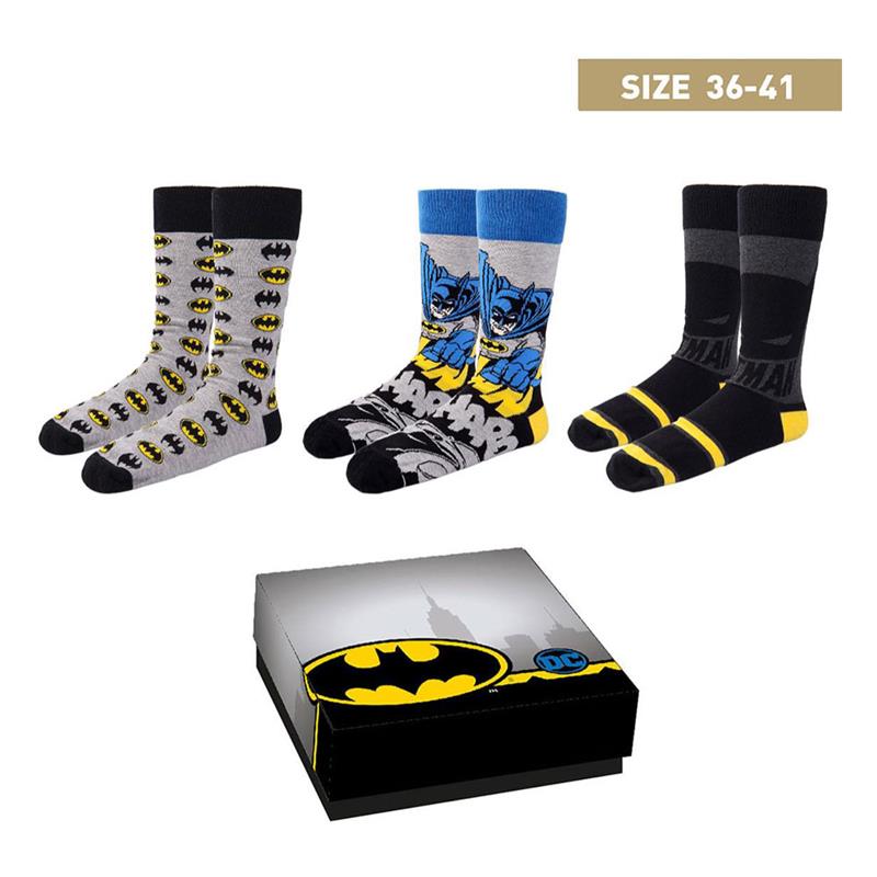DC Comics Socken 3er-Pack Batman 36-41