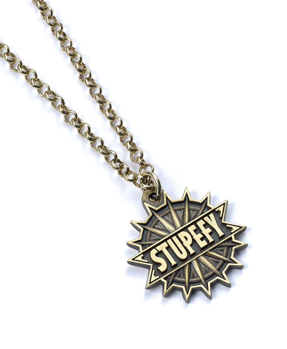 Fantastic Beasts Pendant & Necklace Stupefy (antique brass plated)