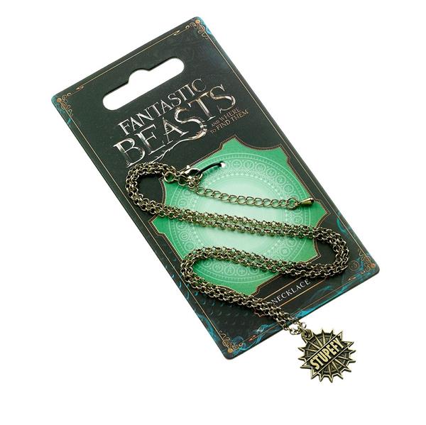 Fantastic Beasts Pendant & Necklace Stupefy (antique brass plated)