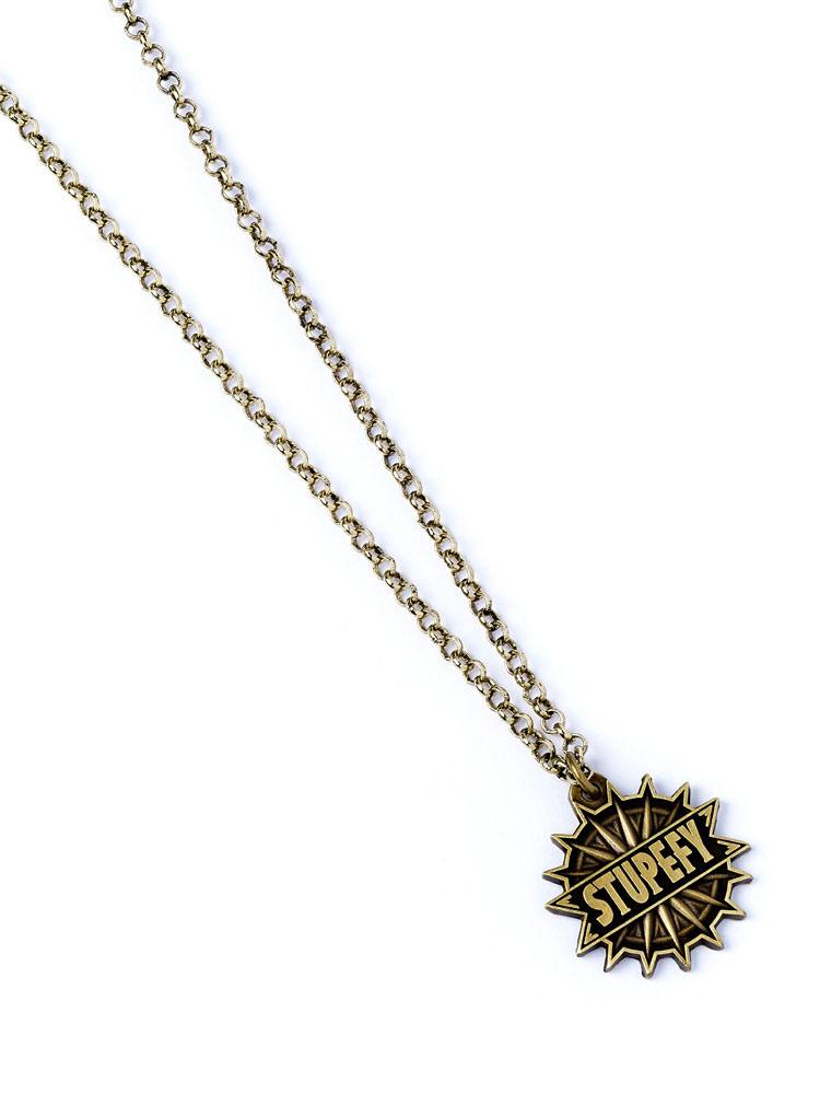 Fantastic Beasts Pendant & Necklace Stupefy (antique brass plated)