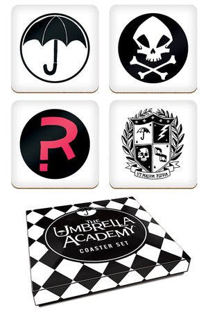The Umbrella Academy Untersetzer Set Logos