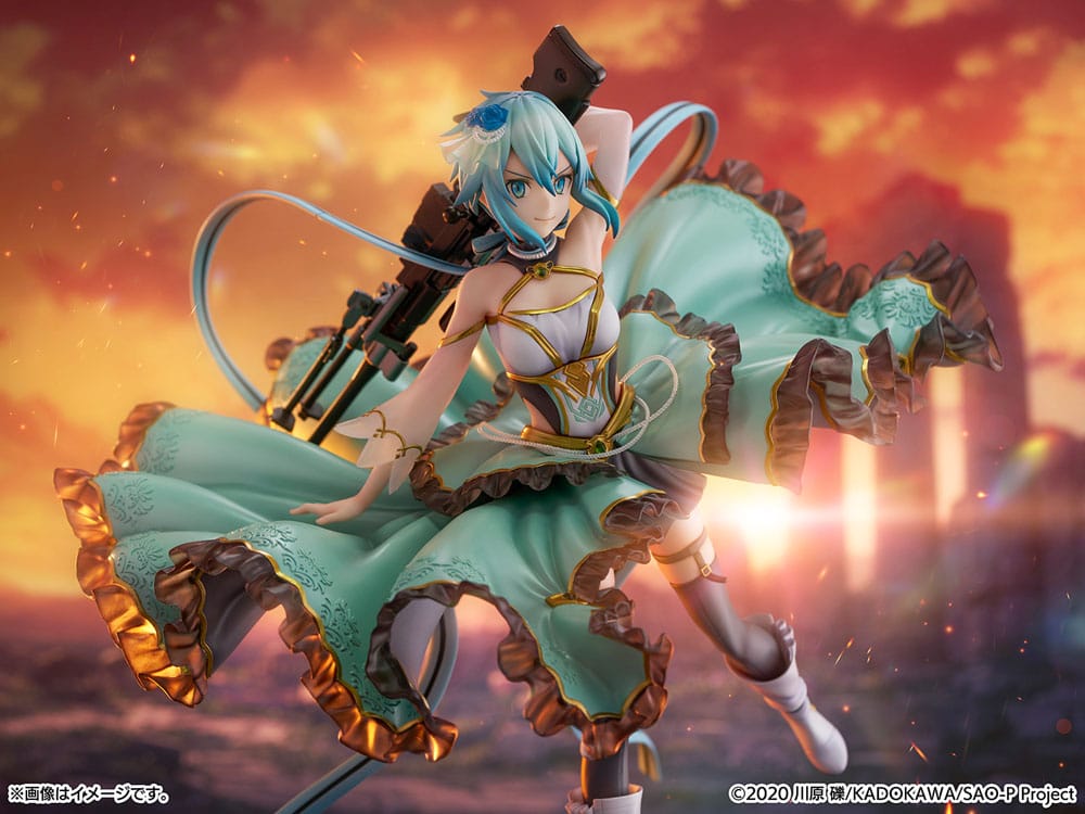 Sword Art Online SHIBUYA SCRAMBLE FIGURE PVC Statue 1/7 Sinon Crystal Dress Ver. 29 cm