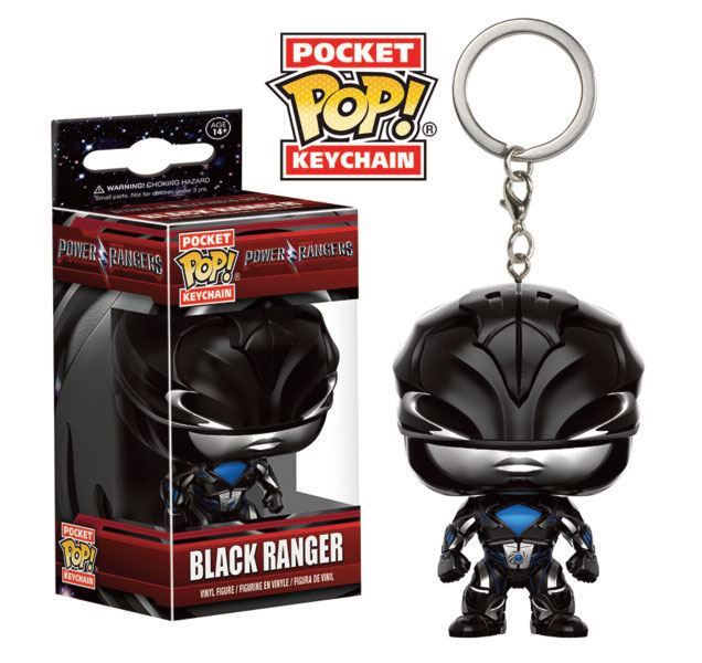 Power Rangers Pocket POP! Vinyl Schlüsselanhänger Black Ranger 4 cm