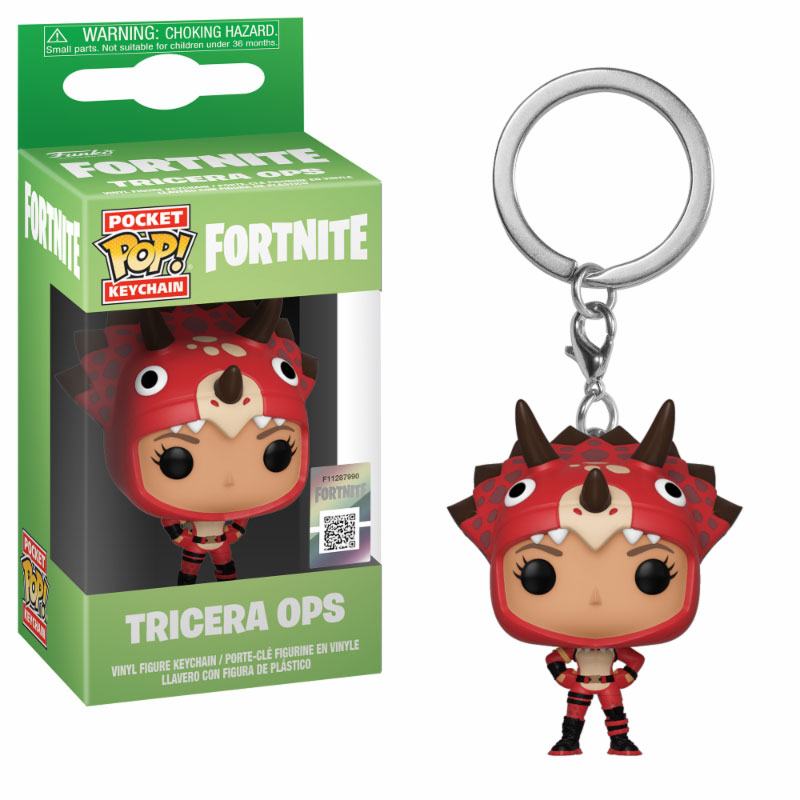 Fortnite Pocket POP! Vinyl Schlüsselanhänger Tricera Ops 4 cm