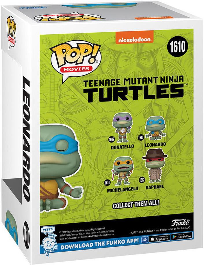 Teenage Mutant Ninja Turtles POP! Movies Vinyl Figur Leonardo(Meditating) 9 cm