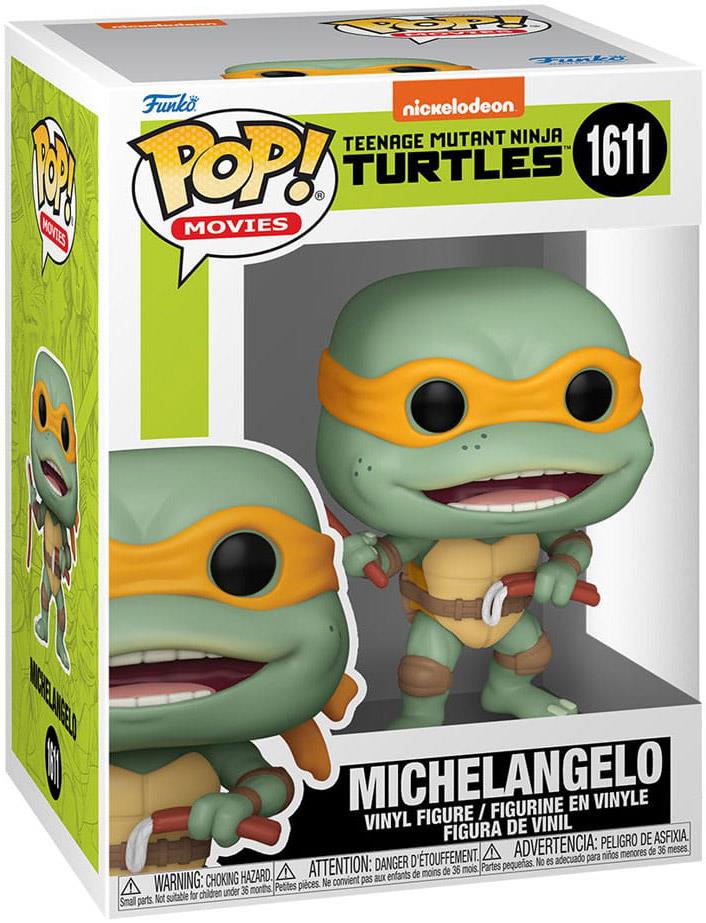Teenage Mutant Ninja Turtles POP! Movies Vinyl Figure Michelangelo Sausage Link Nunchucks 9 cm