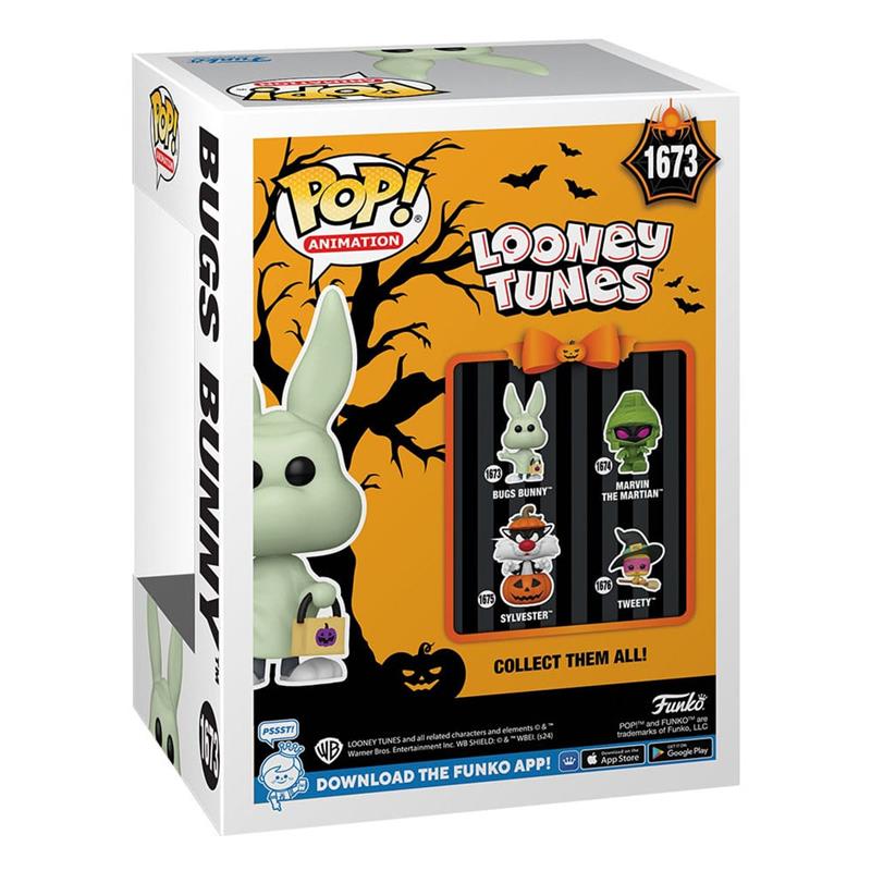 Looney Tunes POP! Television Vinyl Figure Halloween Bugs Bunny (Ghost) 9 cm