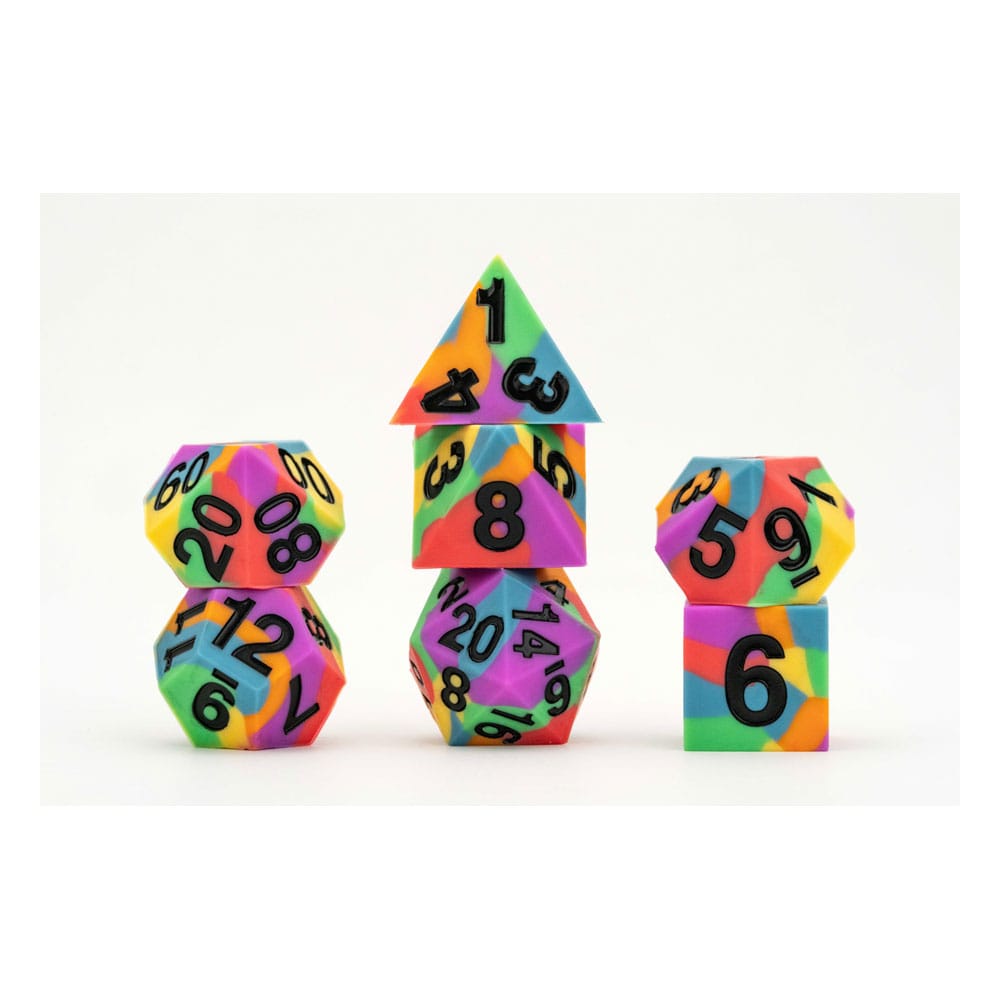 MDG Dice Set Pride Rainbow Flag 