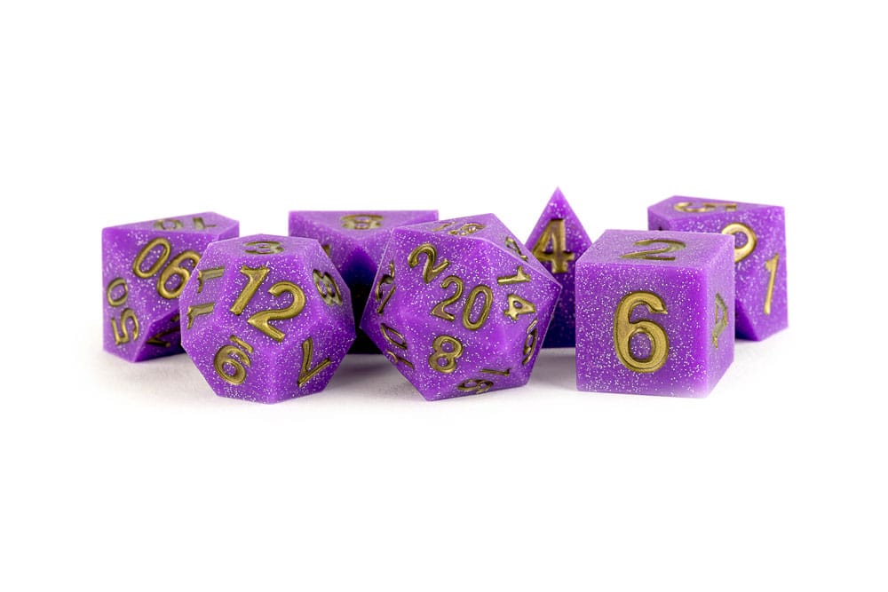 FanRoll Sharp Edge Silicone Dice Set Regal Ricochet (7)