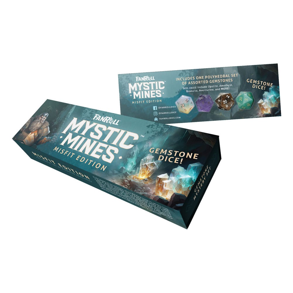Misfit Mystic Mines Dice Set Mystery Gemstone 