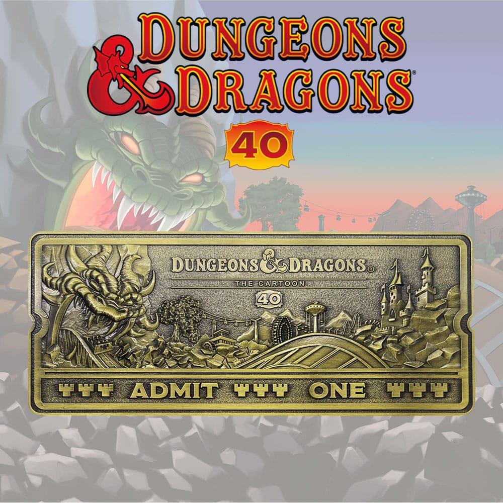 Dungeons & Dragons: The Cartoon Replik 40th Anniversary Rollercoaster Ticket Limited Edition