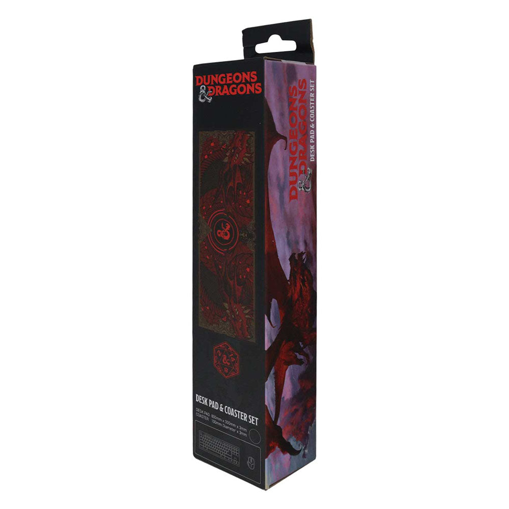 Dungeons & Dragons Schreibtischunterlage & Untersetzer Set Graphic